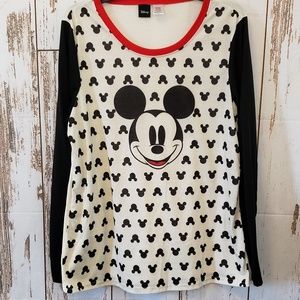 Disney Mickey Mouse Long Sleeve Pullover Top XXL